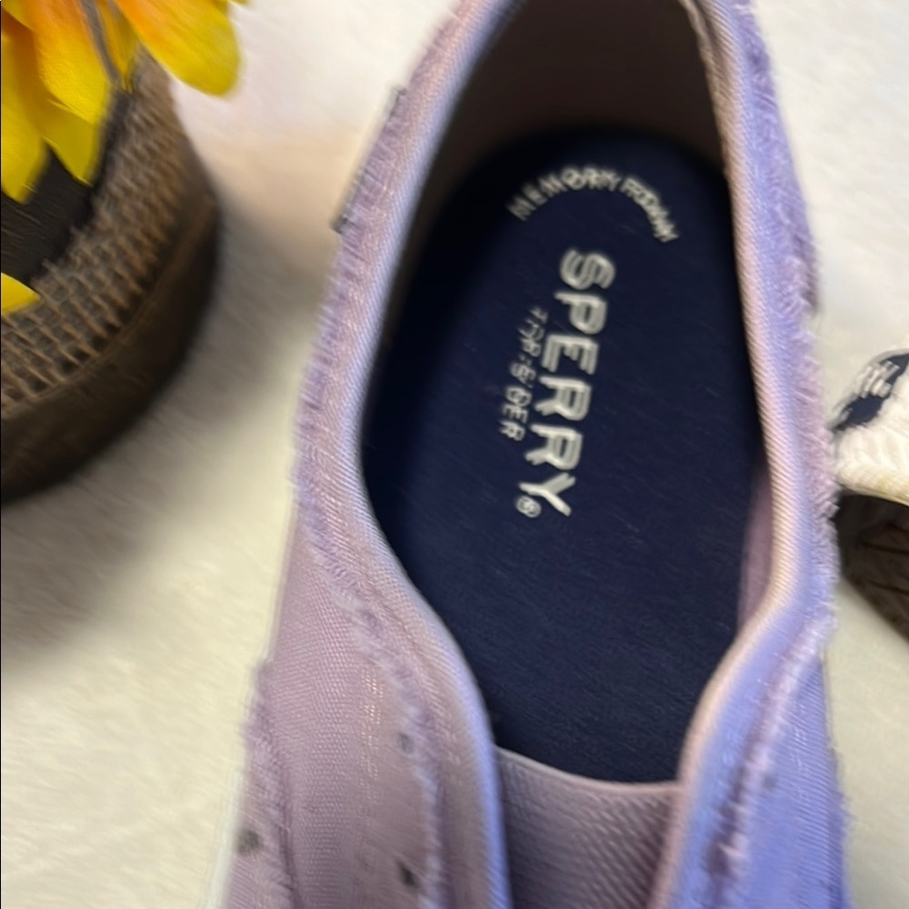 Sperry Purple Casual Slip-On Sneakers - Picture 2 of 4